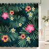 3d Printing Flowers Shower Curtains Bathroom Curtain Waterproof With Hooks Polyester Cloth 180x240cm Bath Home Decor Screen