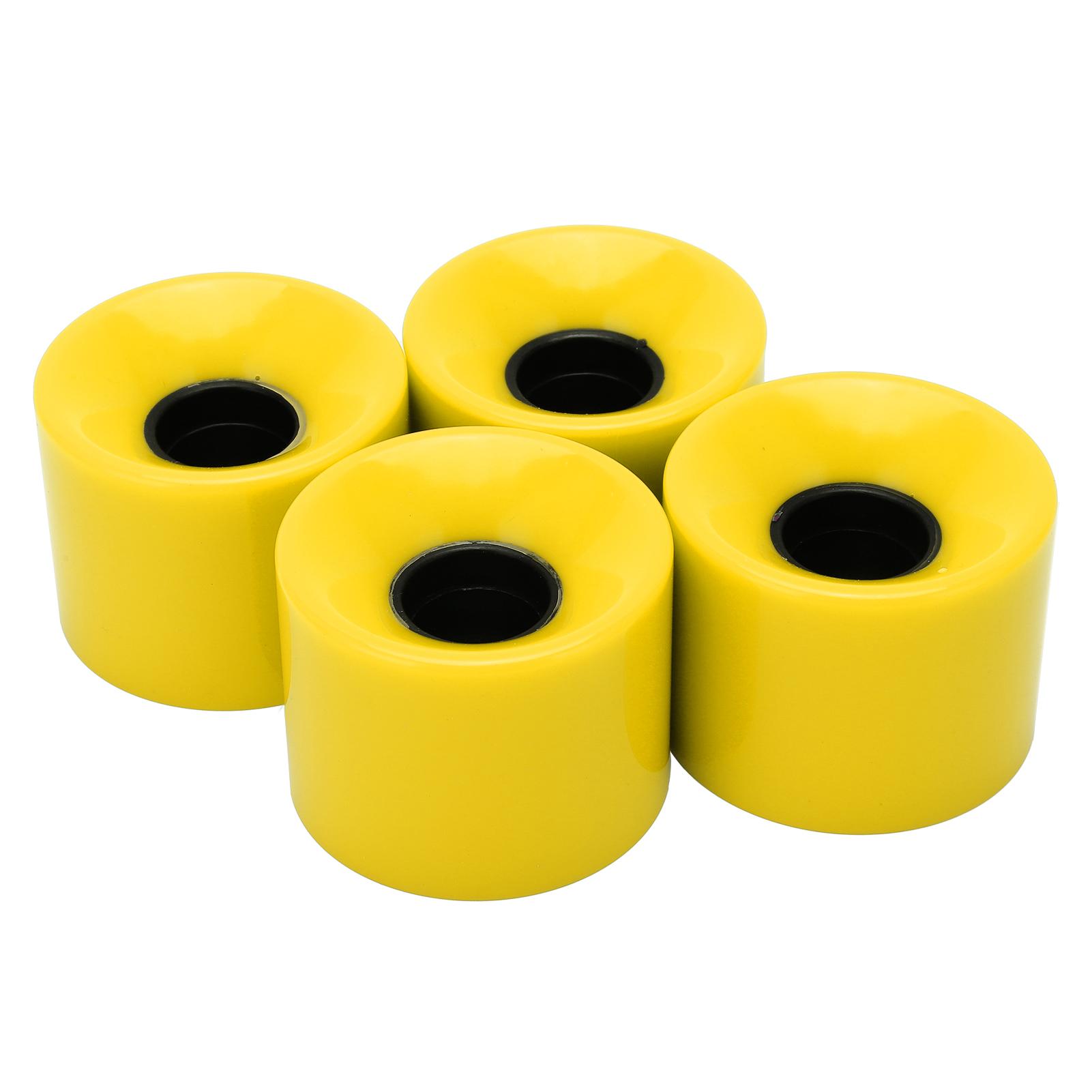 Fishine PUENTE 4 stuks 60x45mm Skateboard Wielen 78A Longboard Cruiser Wielen VervangingsonderdelenGeel