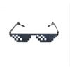 2Pcs Mosaic Sunglasses Cool Party Vintage Shades Eyewear For Men Pixelated Sunglasses Funny Women Glasses