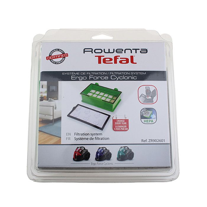 Accessoires Aspirateur - ROWENTA - ZR902601 - 2 Filtres - Vert et Blanc - Mixte
