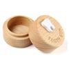 Wooden Baby  Baby Tooth Box Children's Baby Tooth Storage Box Commemorative Baby Hair Umbilical Cord Collection Box