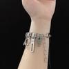 Cyber Punk Zipper  Bracelet Fringe Chain Head Y2k Hip Hop Choker Men's Women's Fashion Trend Personality Jewelry Gift