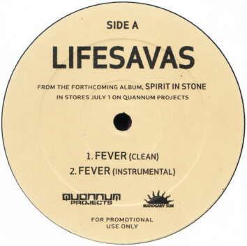 

12inch Record LIFESAVAS - Fever / Selector QP0421 Quannum Project 2003 US Rap & Hip-Hop/R&B Used