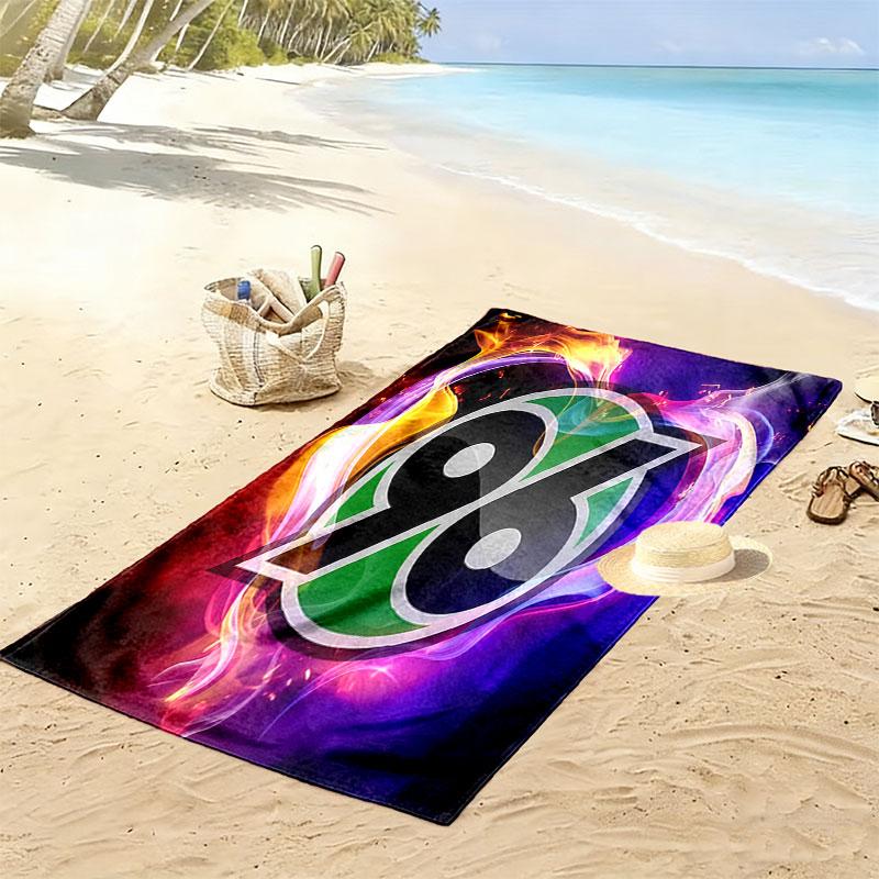 Hannover Legacy Print Beach Towel, Large Soft Quick Dry Towel for Beach Camping Swimming