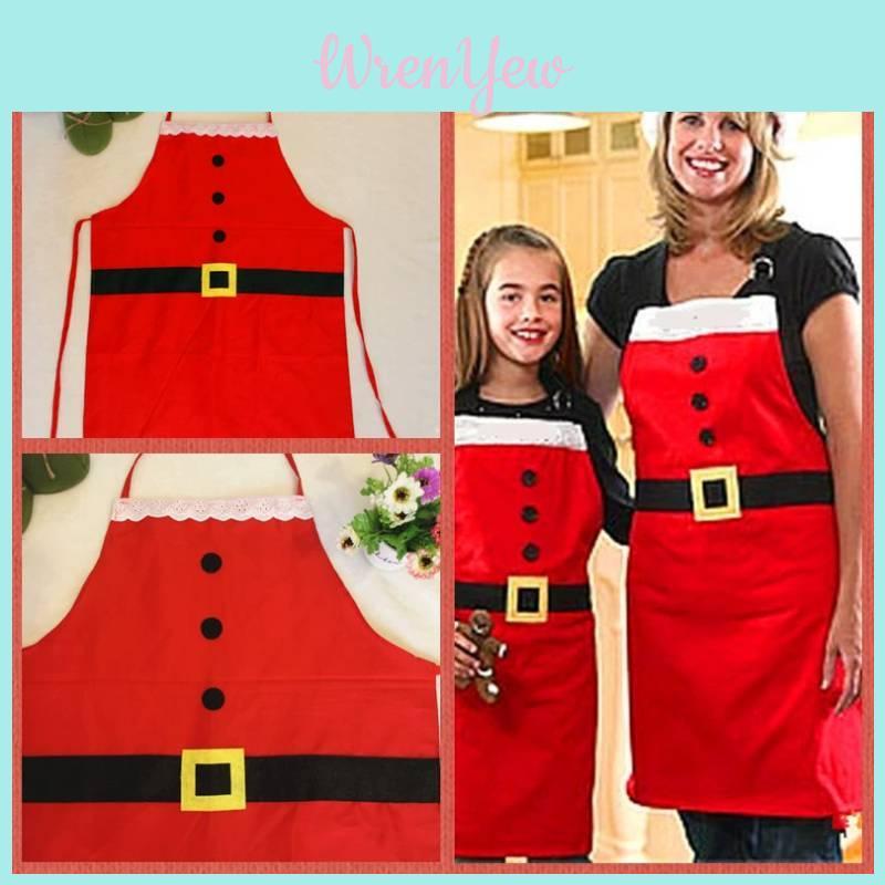 Christmas Party Apron With Durable Polyester Material For Family Celebration