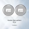 For BAIC Jishi Polestone 01 Rox 01 2026 2026 2026 Carbon Fiber Car Coaster Water Cup Mat Anti-slip Pad Accessories