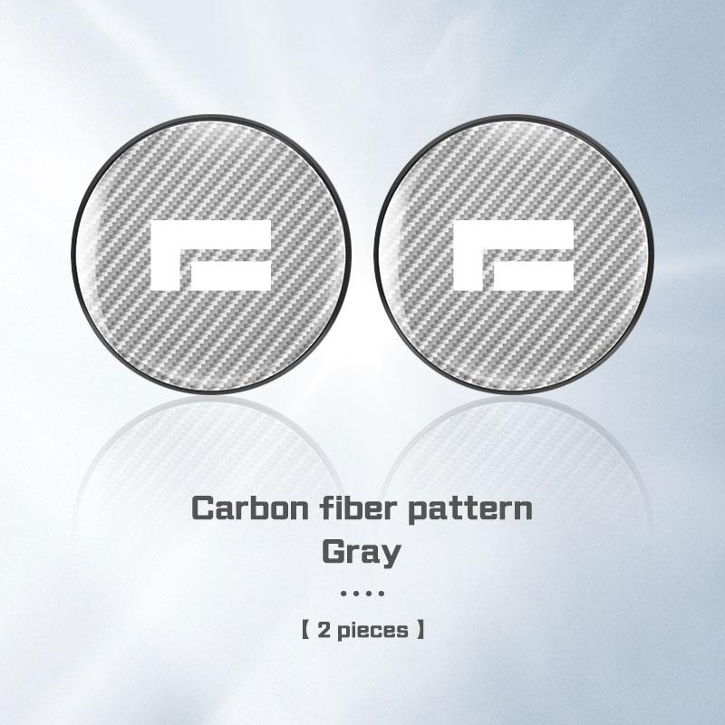 For BAIC Jishi Polestone 01 Rox 01 2026 2026 2026 Carbon Fiber Car Coaster Water Cup Mat Anti-slip Pad Accessories