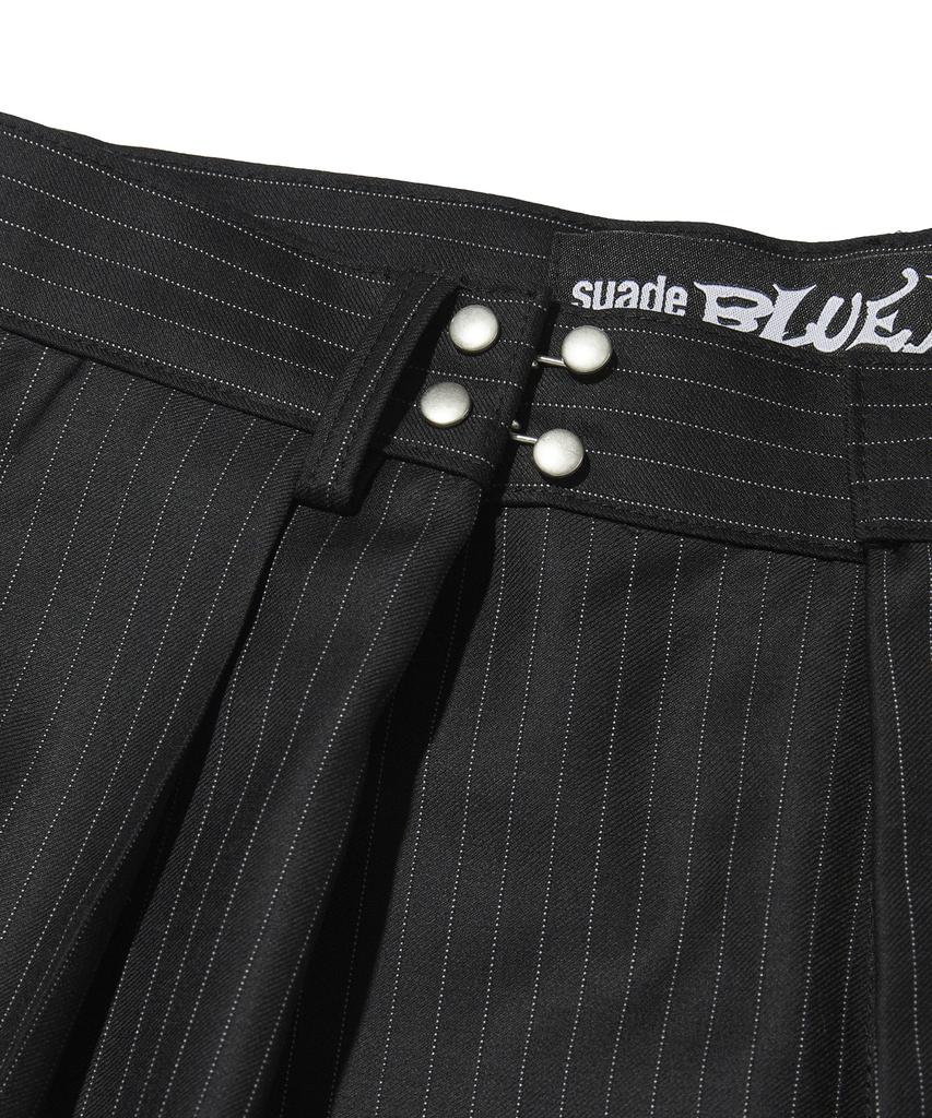 Seuweideu Two Tuck Stripe Slacks [Black]