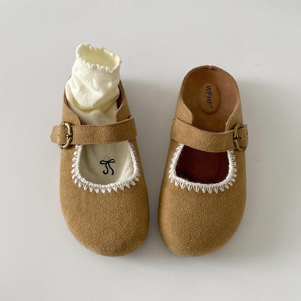 Internet celebrity explosion red retro thick bottom bag head drag women summer wear 2025 new French versatile Birkencool slippers