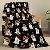Halloween Creative Throw Blanket Flannel Print Blanket Super Soft Cozy Sofa Nap Blanket Home Blanket Perfect Home Gift for Her