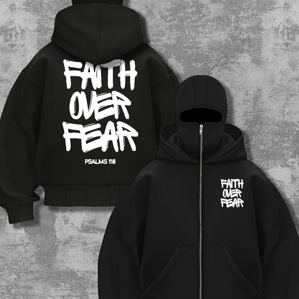 Double Hat, Double Neck Men's and Women's Fashionable Street Style Hooded Sweatshirt with Printed Zipper Pattern Sweatshirt