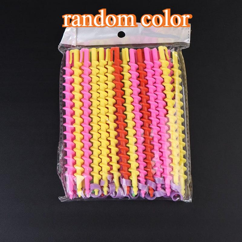 

20Pcs Plastic Spiral Curling Iron Rollers DIY Hair Tools Heatless Spiral Curl Rollers Hair Styling Hair Styling Kit Beauty Tools