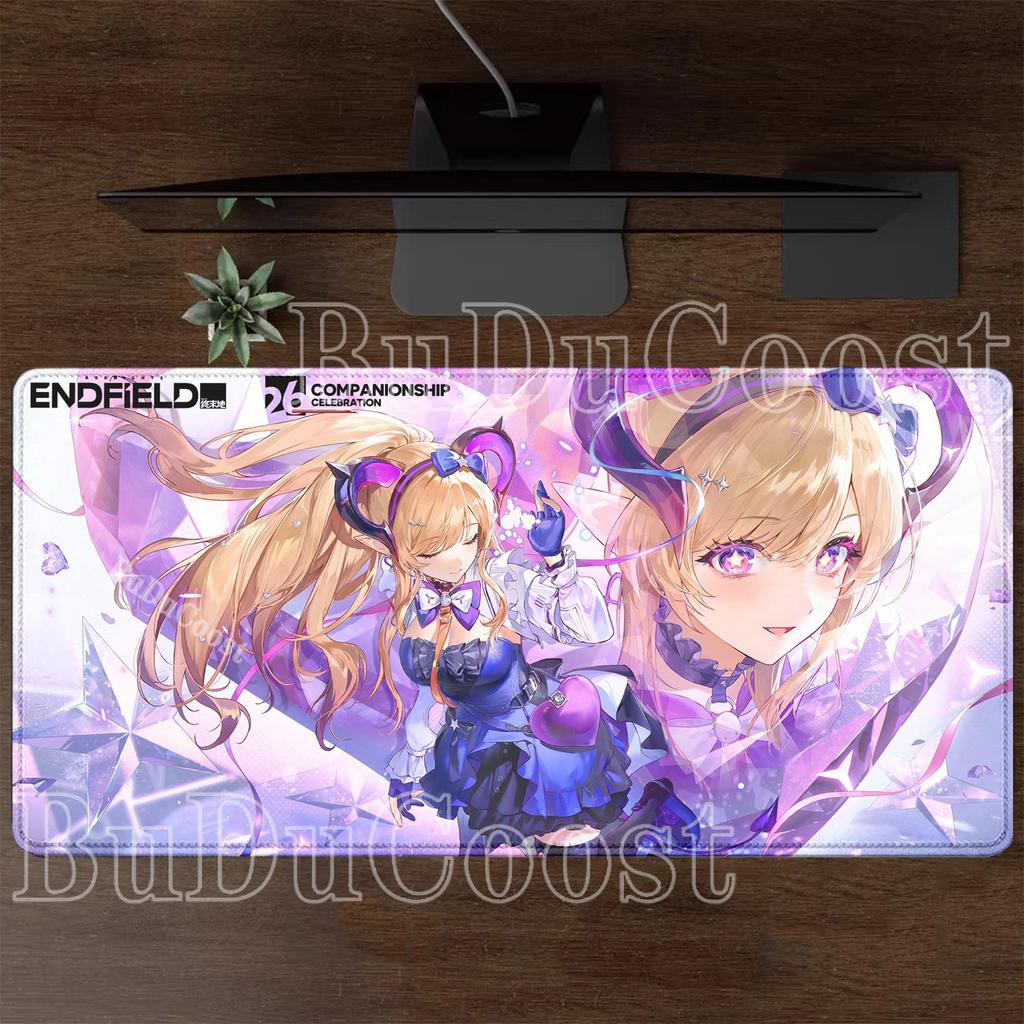 Gaming Arknights Endfield Liino Larger Mouse Pad Office Keyboard Overlock Esports Mousepad PC HD Printing Non-slip Base Desk Mat