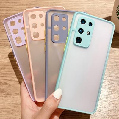 Mint Hybrid Simple Matte Bumper Phone Case For Samsung S25 Ultra S24 FE S23 S22 A56 A36 A35 A16 A55 A26 A35 5G Cover Shockproof Silicone Clear Shell