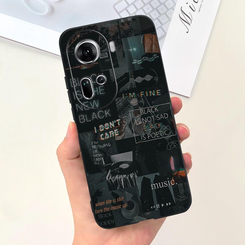 

For OPPO Reno 11 5G Case Global Cover Lovely Milk Cow Lattice Shockproof Silicone Soft TPU Phone Case For OPPO Reno11 Pro Fundas Reno 11 (CPH2599)