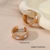 New hot-selling high-quality flower zinc alloy earrings for women's high-end sense 4 colors optional fashion earrings