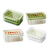 Large Ice Cube Tray with Lid And Bin Easy-Release Stackable Ice Cube