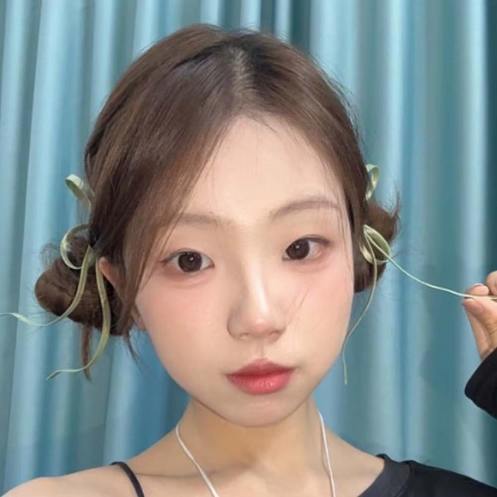 1 Pair Elegant Satin Ribbon Bow Silky Texture Bow Barrettes  for Girls and Women