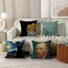 Vincent Van Gogh Oil INS Office Cushion Pillowcase Car Cushion Cover45X45CM Lumbar Pillowcase Sofa Pillowcover