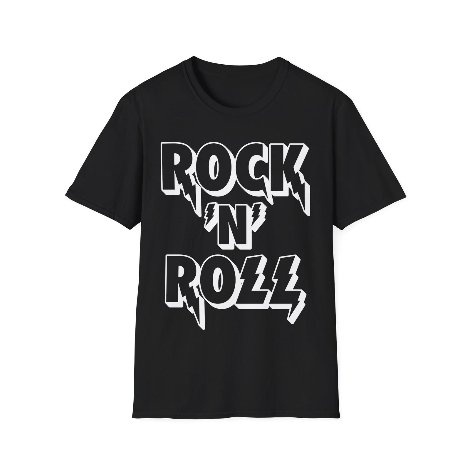 Футболка Rock N Roll, Футболка для фаната рок-музыки, Футболка с музыкальным логотипом, Рокерский топ XL