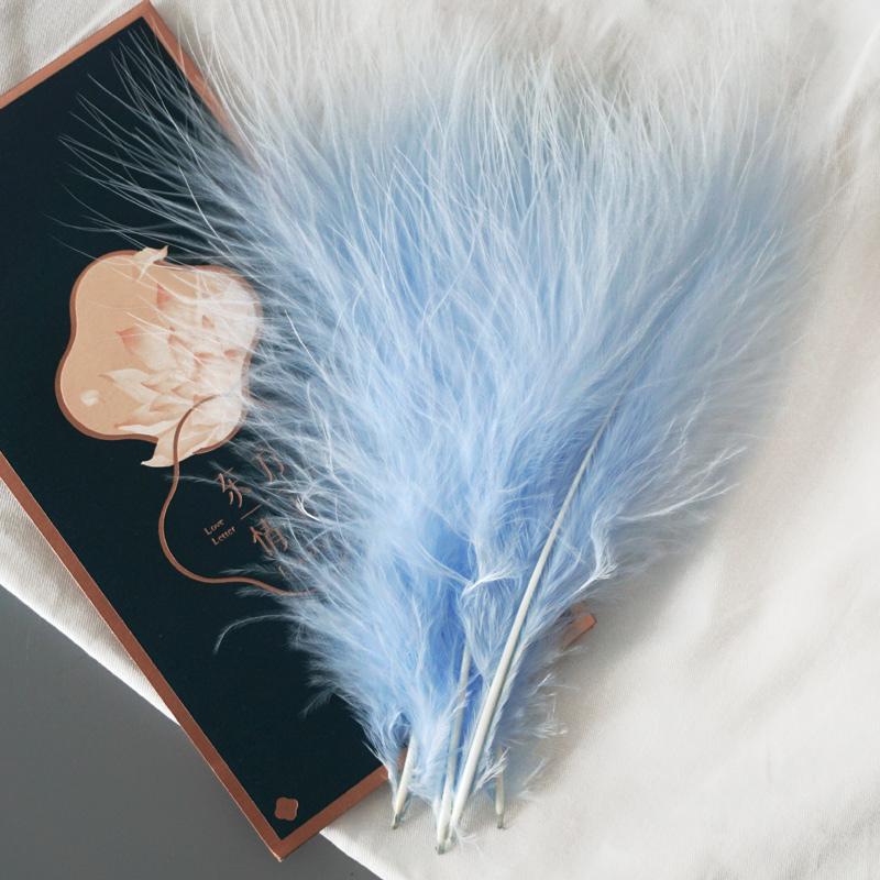 50Pcs Fluffy Turkey Marabou Feather 10-15Cm Turkey Feathers Decoration Accessories For Jewelry Clothes Wedding Plumes DIY Crafts