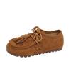 Loafers Children's 2025 New Popular Versatile Tassel Light Soft Sole Not Tired Feet Casual Shallow Mouth Single Shoes