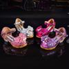 Girls Sandals Summer Children's Princess Shoes Little Girls High-heeled Bow-knot Crystal Sandals Party Dress Wedding