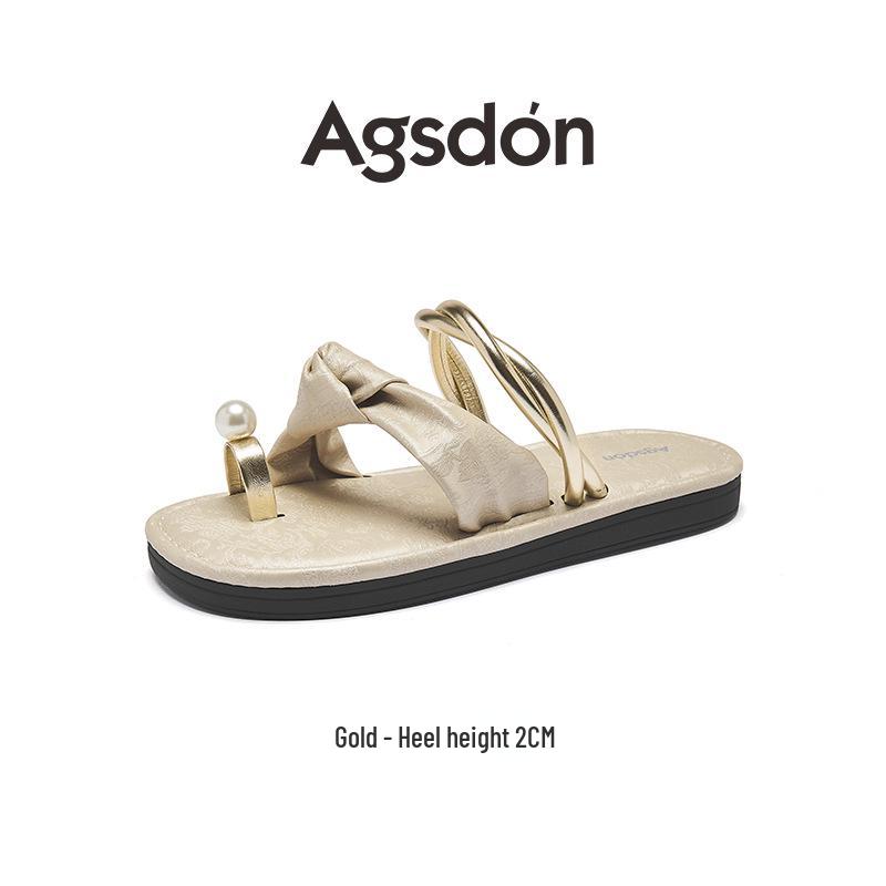 

Aogushi Deng Women s 2026 Closed-Toe Casual Beach Sandals - Stylish Spring Flats 37