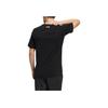 Adidas Solid Color Logo Casual Sport Short Sleeve T-Shirt Unisex Tops Black HS4396