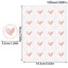 200Pcs Bronzing Transparent Sealing Stickers Love Heart Round Gold Silver Envelop Candy Bag Label for Baking Gift DIY Decoration