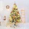 1.5/1.8m Snow Flocked Cedar Christmas Tree with Lights - Home Festive Decoration