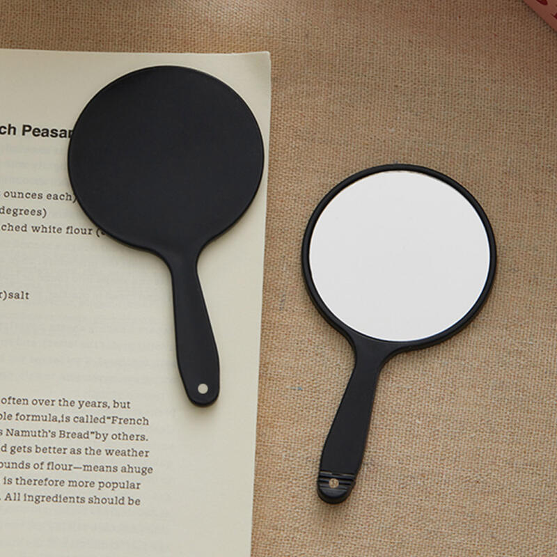 DIY Mini Round Hand Mirror Portable Mother-of-Pearl Hand Mirror