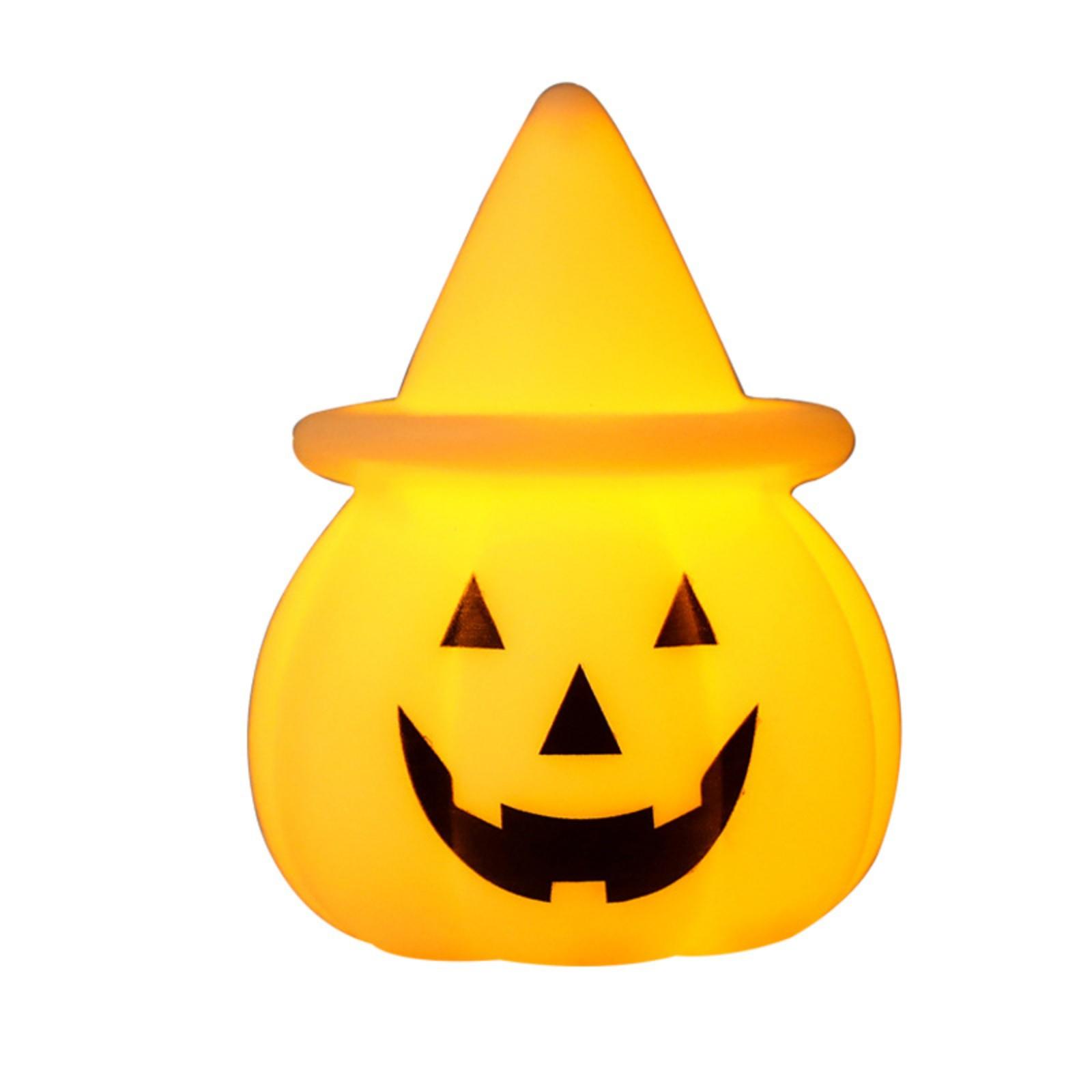 

Halloween Pumpkin Electronic Candle Lights, Props, Ornaments, Glowing Toys, Pumpkin , Party Decorations One Size