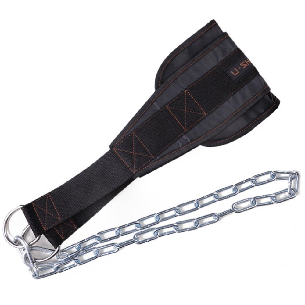 Widening Design Load Bearing Belt High Load Chain Belt Portable Barbell Belt  Gym