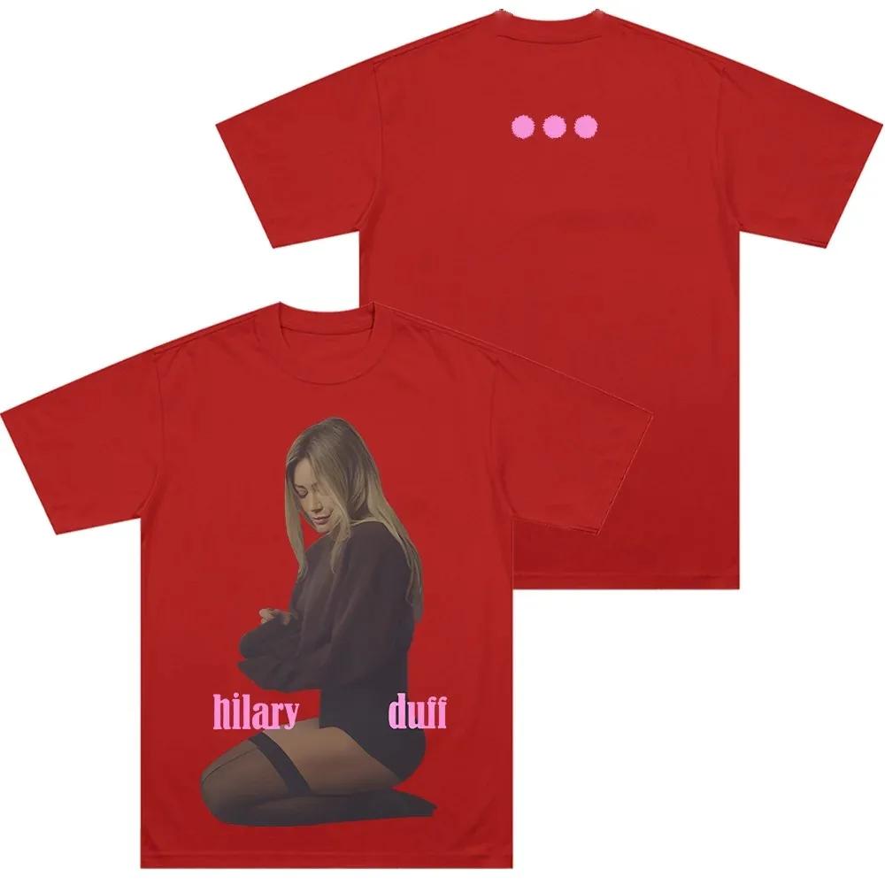 

Hilary Duff New Album Theme TShirt High Quality Comfortable Cotton Unisex Crew Neck Short Sleeve Top Women and Unisex Tshirts 4XL