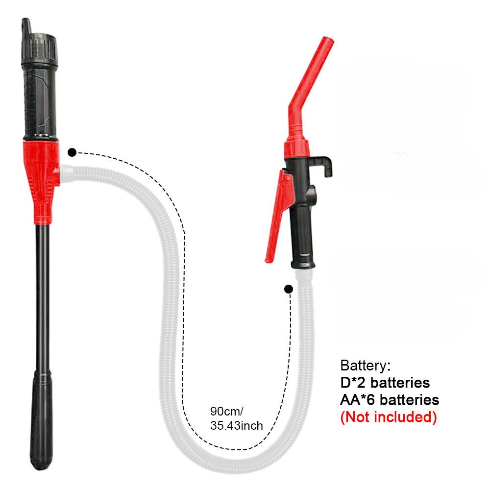 

Electric Oil Pump Siphon Liquid Transfer Pump Handheld Pump Battery Operated Water Gas Tools Portable Car Siphon Petrol Fuel червоний