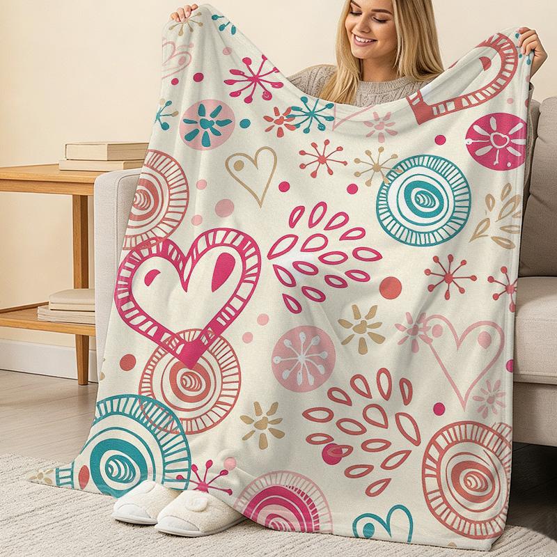 Lightweight Soft Flannel Blanket - Versatile Minimalist Design, Cozy Warm for Home, Perfect for Christmas & Halloween