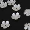 50-100pcs 15mm ABS Flowers Imitation Pearl Material Loose Beads Caps for DIY Bracelets Necklaces Jewelry Making Supplies