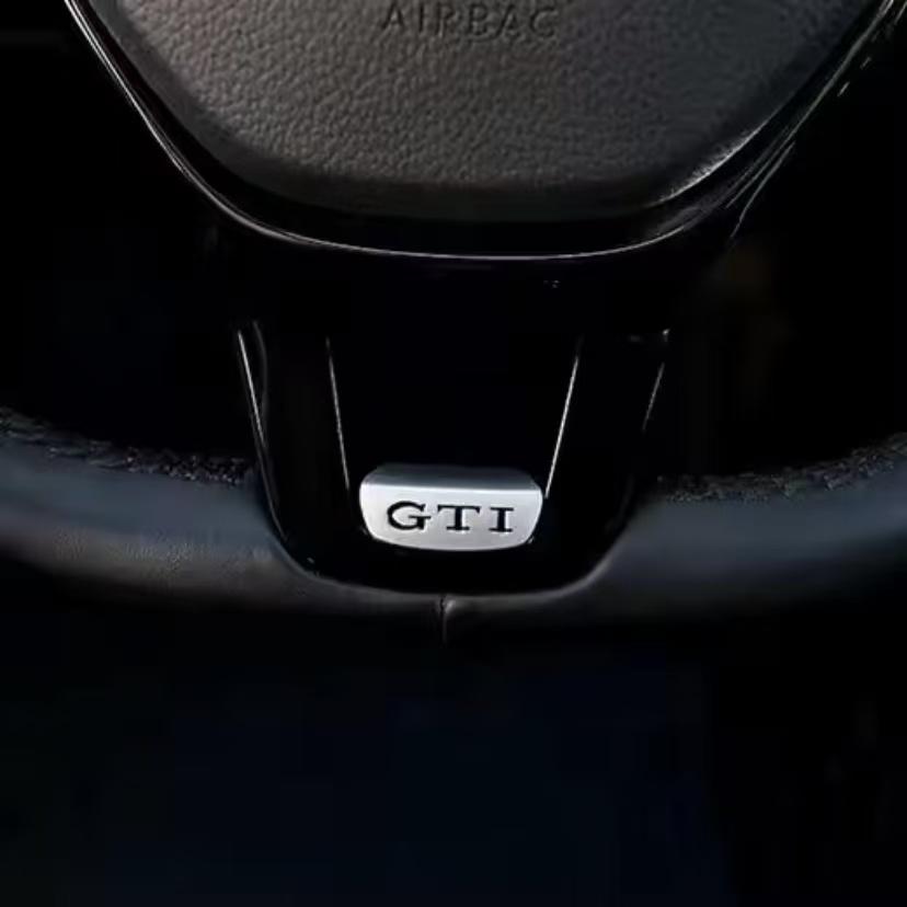 Car Steering Wheel Accessories Metal Stickers For VW GTI R Line Polo Golf Passat Scirocco Tiguan Jetta T-ROC Touareg GTS/Hub Cap mkvg18