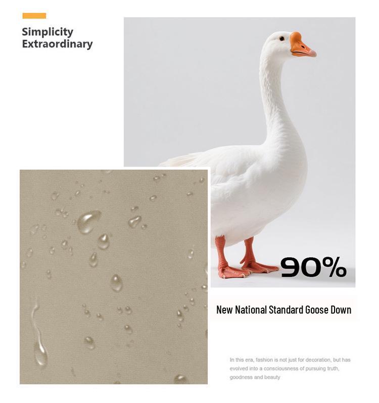 Herren Mittellange Kapuzenjacke aus Gänsedaunen - Neuer Stil, Verdickt, Abnehmbar, Warme Winter Business Casual Oberbekleidung