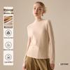 Women's Lyocell Silk Wool Blend Half-Neck Warm Top - Autumn/Winter Style