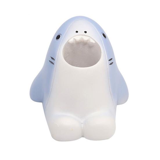 Cartoon Animal Toothbrush Holder Resin Bathroom Organizer Stand for Toothbrushes Paste Adorable Desk Decor for Sink Countertop Multi-Purpose Storage