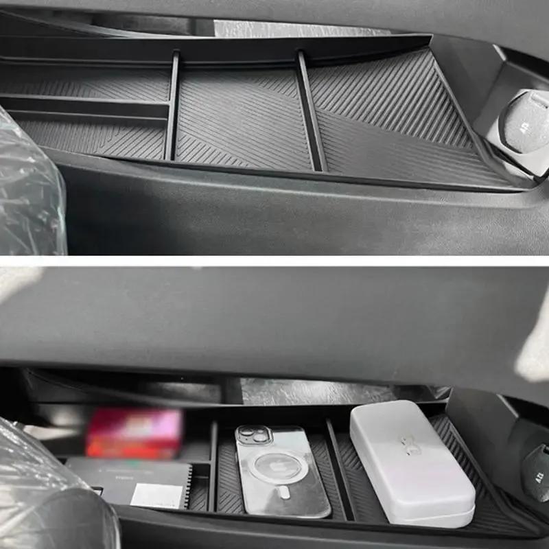 For CHERY JAECOO J7 Car Center Console Under Storage Box TPE Sorting and Finishing Board Interior Accessories