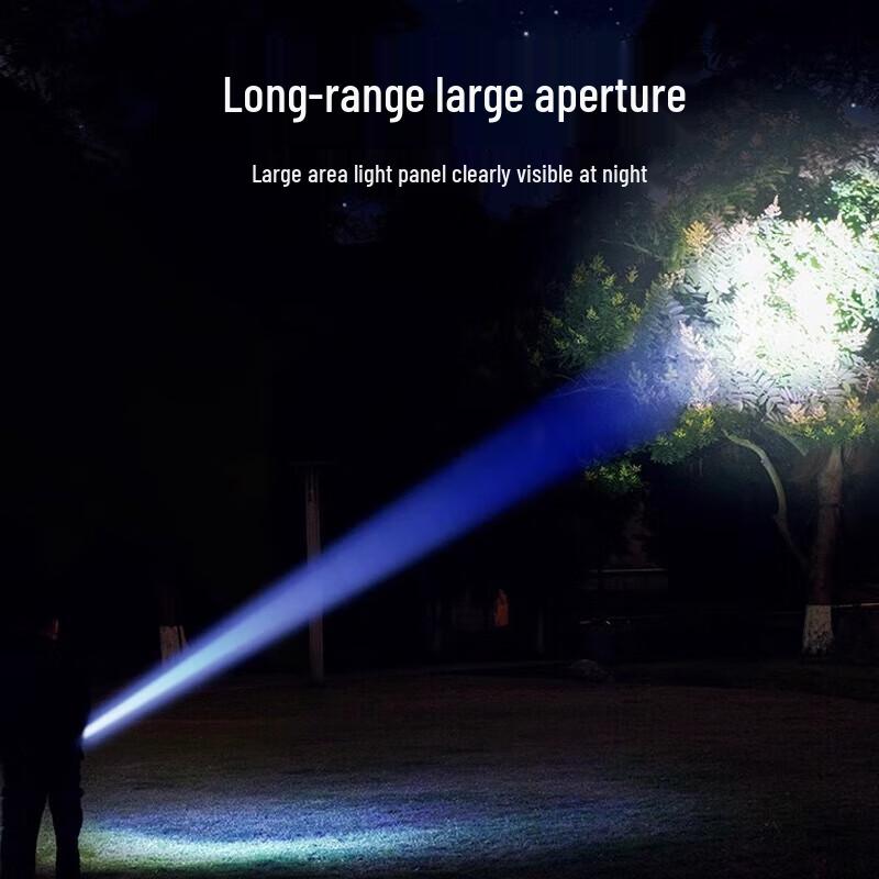 AUX Ultra-Bright Portable Zoom Flashlight