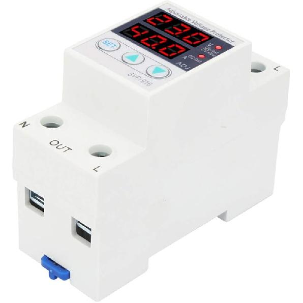 Fafeicy Intelligent Single Phase Adjustable Over Voltage Under Voltage Current Protector, Current Protective Device Overvoltage Protection 230VAC 50