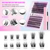 Diy Segmented False Eyelashes 12 Rows Large Capacity Glue Tweezers Set Combination Eyelashes