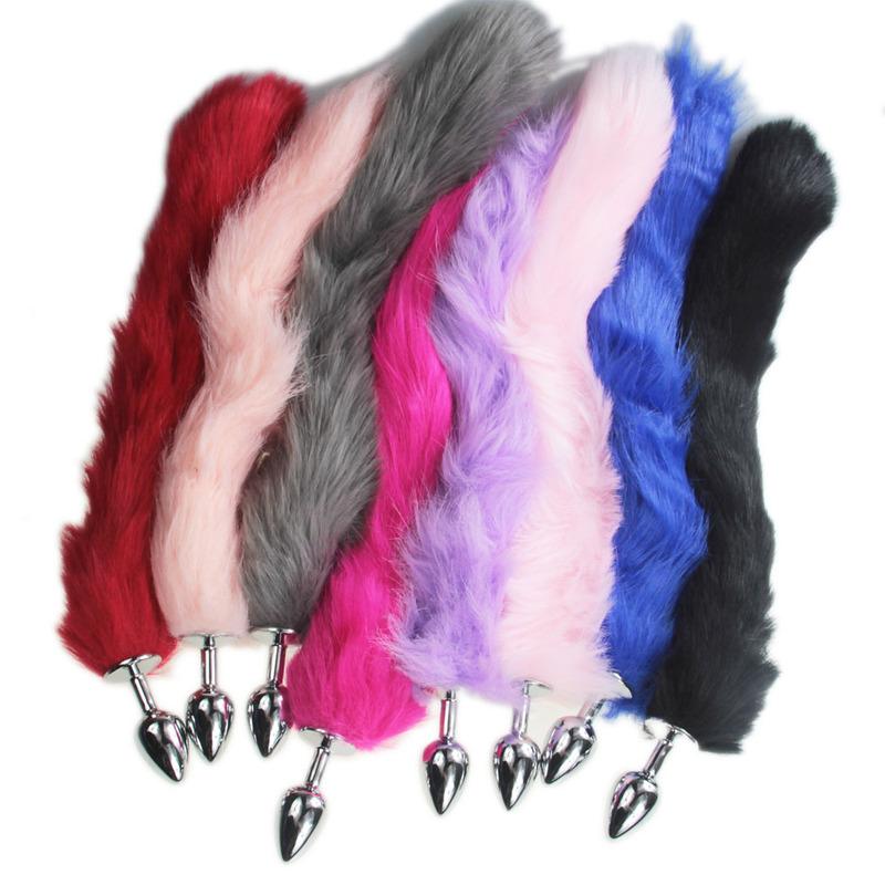 Pink Fox Butt Plug Tail Anal Teaser Pohodlí Sexuální hračka pro chlupaté začátečníky Indeed Prozkoumat zadek Hra se psem Ženy stimulují chlupatý cosplay