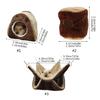 Hamster Warm Bed Hammock Small Pet Plush House for Guinea Pigs Squirrels
