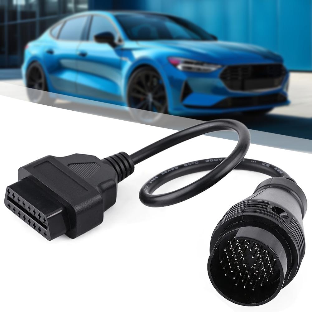 

Кабель-адаптер OBD2 38-контактный разъем к 16-контактному разъему для совместимого с Mercedes-Benz, автомобильные аксессуары чёрный