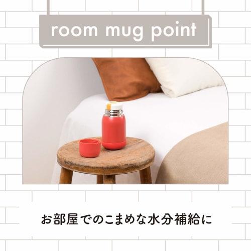 Wahei Freiz Mini Water Bottle, Mug, Red, 180ml, 2-Way Bottle with Cup, Direct Drinking, Vacuum Insulated, RH-1489